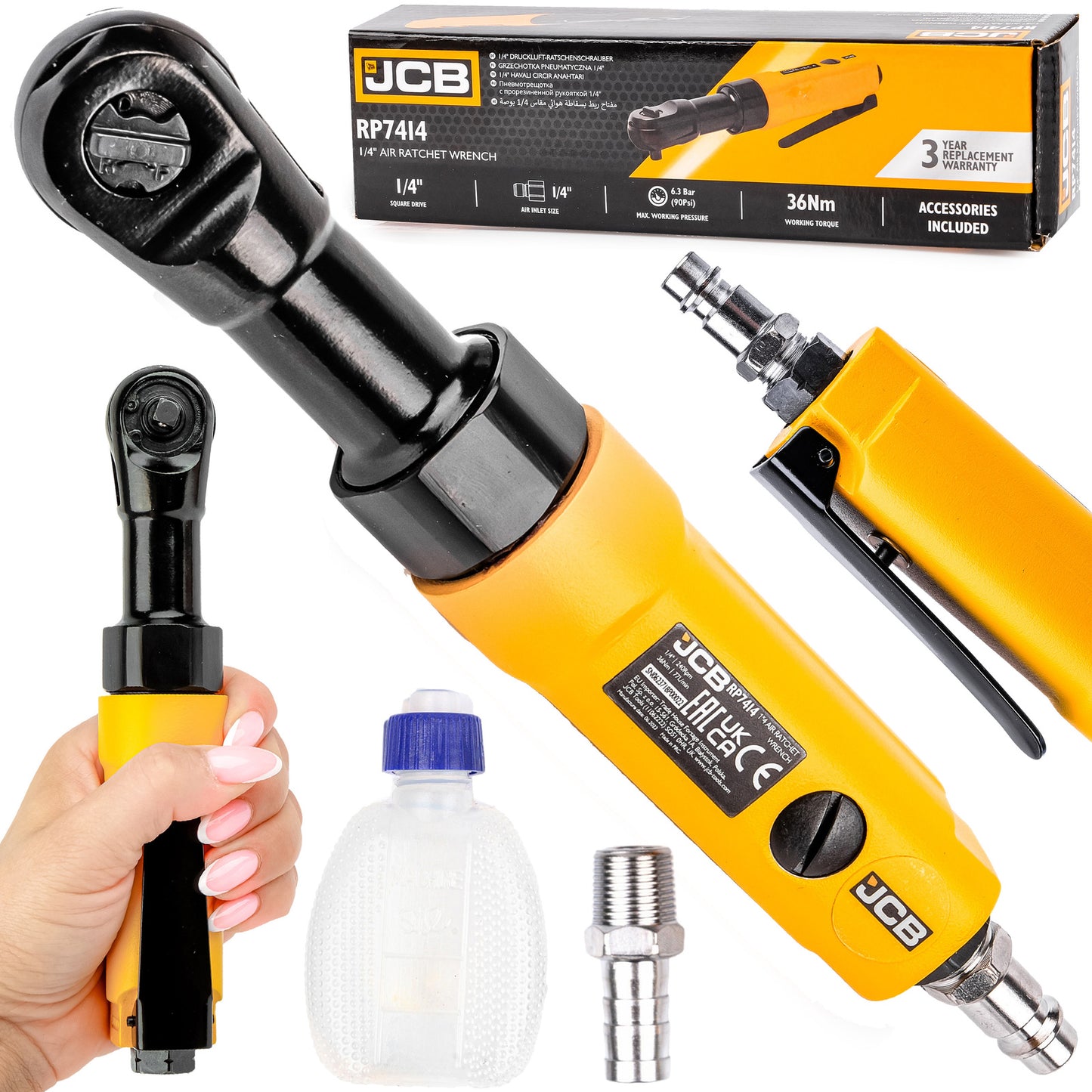 ПНЕВМАТИЧНА ТРЕСЧОТКА 36NM 1/4 JCB