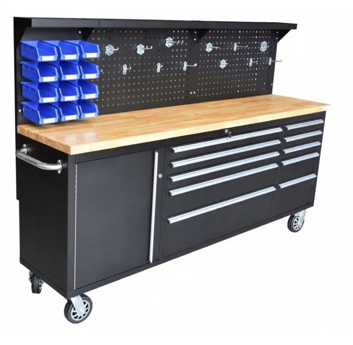 ПОДВИЖЕН ШКАФ ЗА ИНСТРУМЕНТИ С РАБОТЕН ПЛОТ ROCKFORCE