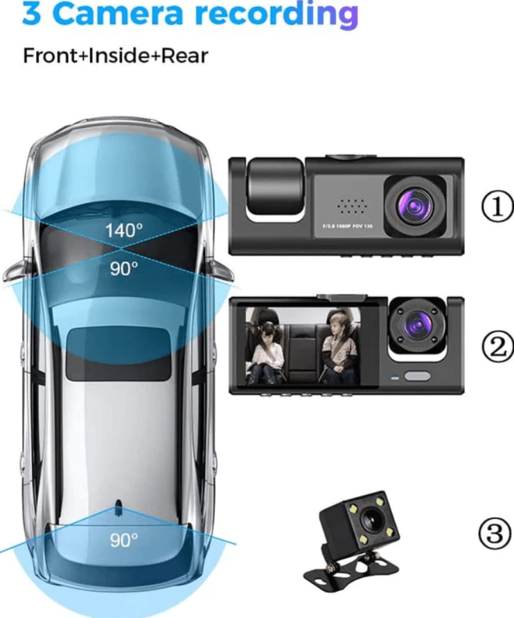 Видеорегистратор с 3-канална камера a1420