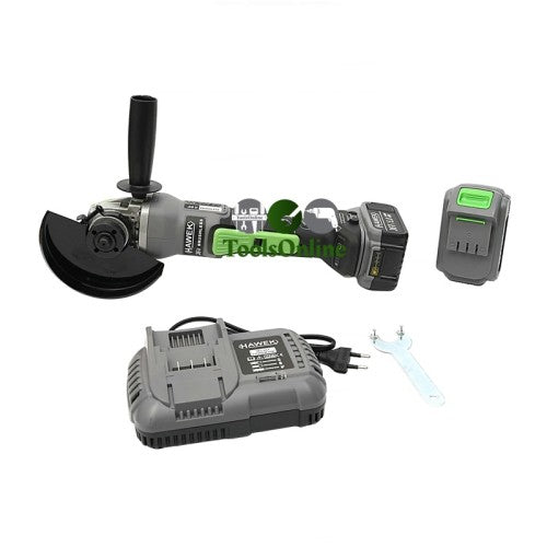 Акумулаторен безчетков ъглошлайф 36V 5,0Ah HAWEK