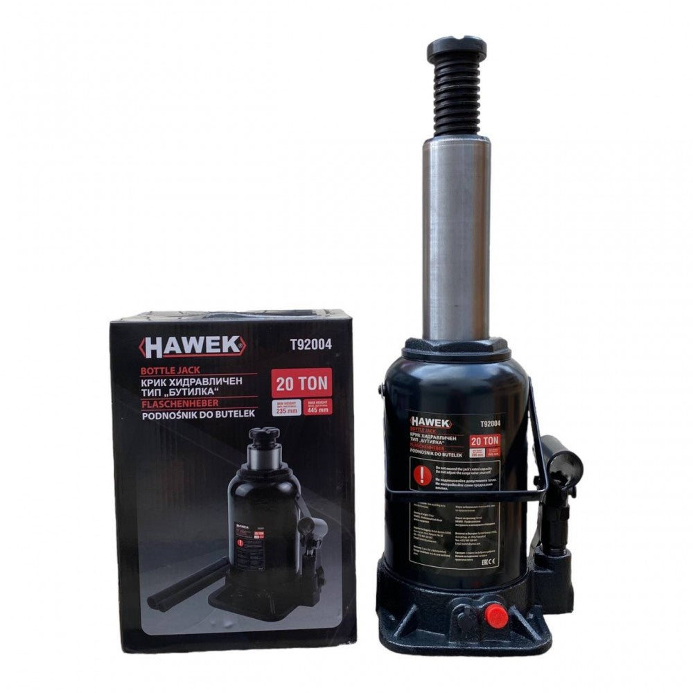 Хидравличен крик HAWEK Т92004, тип бутилка, 20 тона