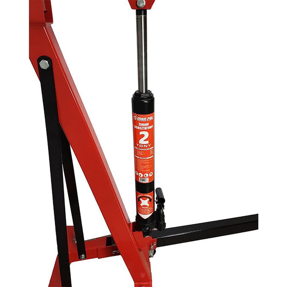 Хидравличен, сгъваем кран за двигатели тип жираф 2 тона + везна Mar-Pol