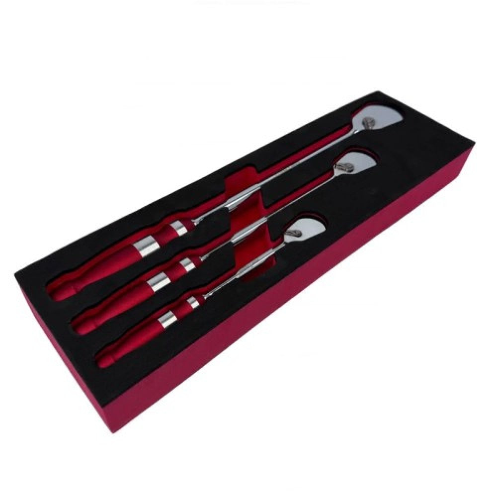 Комплект удължени, усилени тресчотки с плоска глава и функция за обръщане 3 части 1/4", 3/8" и 1/2" KraftWelle