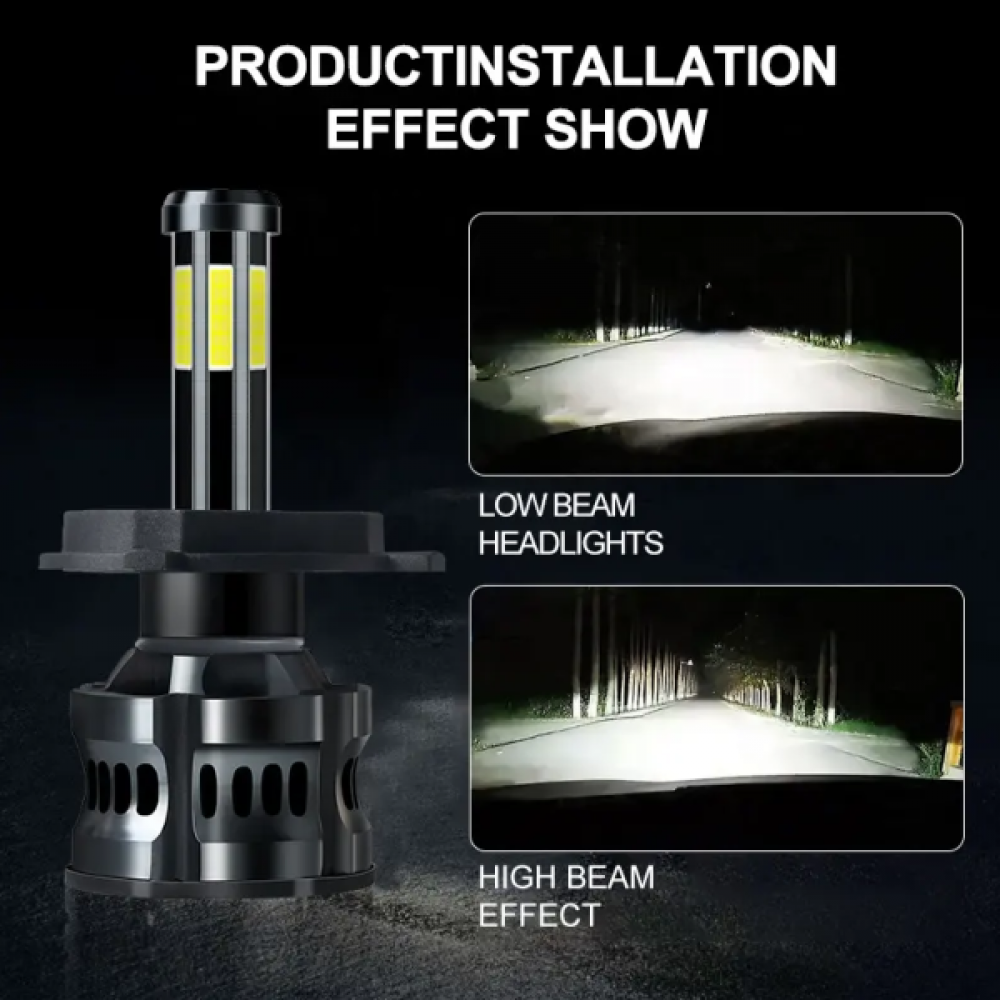 300W крушки за фар 8LED H7 6000K 12V