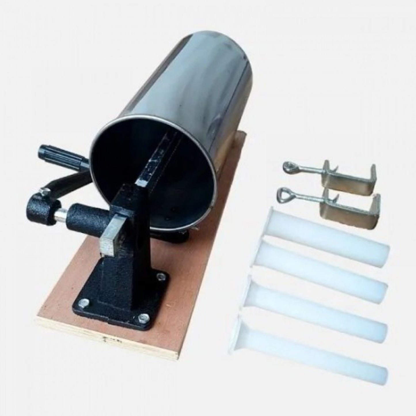 ПЪЛНАЧКА ЗА НАДЕНИЧКИ И КОЛБАСИ 4 ЛИТРА С МЕТАЛЕН ПЛОТ – ХОРИЗОНТАЛНА