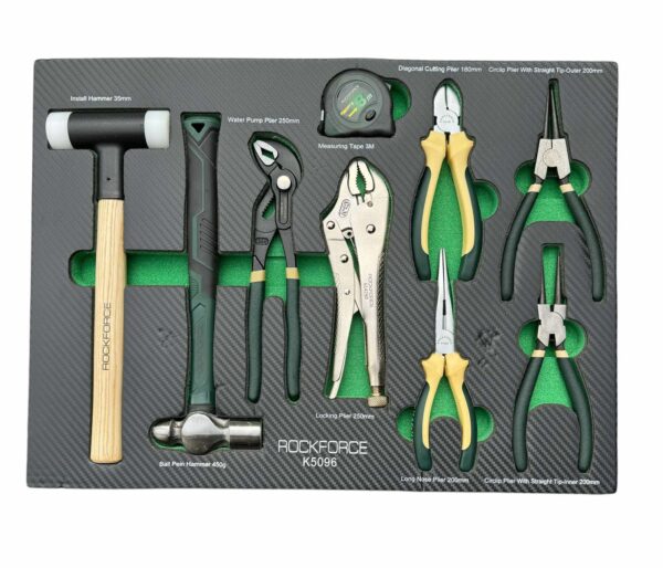 ШКАФ С ИНСТРУМЕНТИ С 7 ЧЕКМЕДЖЕТА – 4 ПЪЛНИ,МЕТАЛЕН ПЛОТ И ОТДЕЛЕНИЕ ЗА ЗАКАЧАНЕ НА ИНСТУМЕНТИ ROCKFORCE