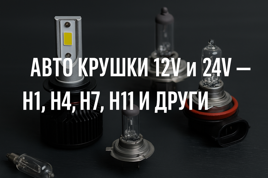 Как да изберем  LED авто крушки за 12V и 24V – H1, H7, H4, H11 и др.