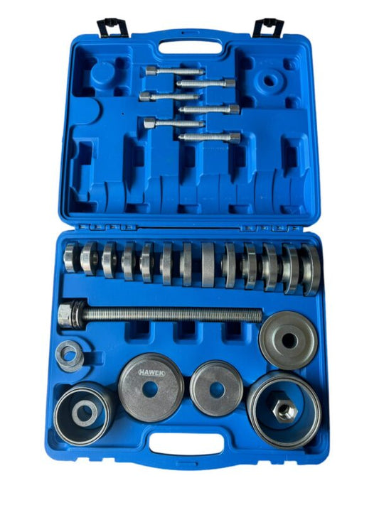 КОМПЛЕКТ СКОБА ЗА ЛАГЕРИ И ГЛАВИНИ 31 ЧАСТИ HAWEK