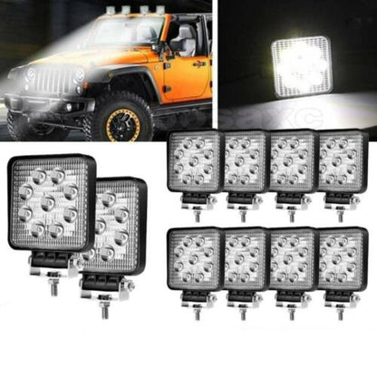 10 БР ДИОДЕН ХАЛОГЕН 9 ДИОДА 27W - GUN1110