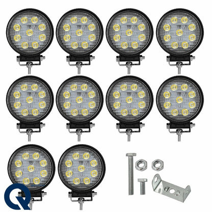 10 БР. ДИОДЕН ХАЛОГЕН 9 ДИОДА 27W