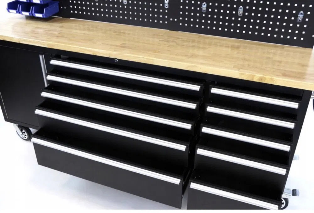 ПОДВИЖЕН ШКАФ ЗА ИНСТРУМЕНТИ С РАБОТЕН ПЛОТ ROCKFORCE