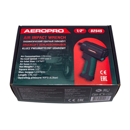 ПНЕВМАТИЧЕН ГАЙКОВЕРТ С КЪС ШПИНДЕЛ 1200 NМ 1/2″ ROCKFORCE