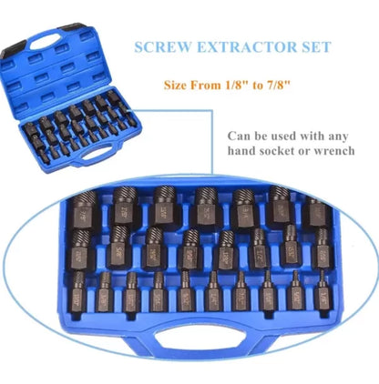 КОМПЛЕКТ ЕКСТРАКТОРИ 25 ЧАСТИ HAWEK