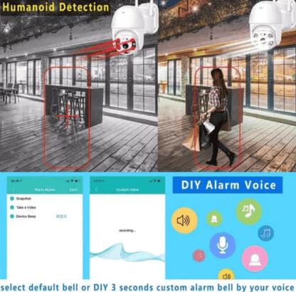 2бр. IP въртяща безжична камера Privine 5MPX- 4+4LED + 2бр. SD карта 64gb iCsee
