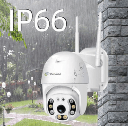 2бр. IP въртяща безжична камера Privine 5MPX- 4+4LED + 2бр. SD карта 64gb iCsee