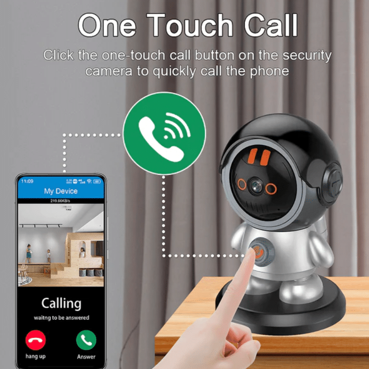 Камера робот Robi WiFi 3MP HD камера специализирана режим за видеонаблюдение на бебета