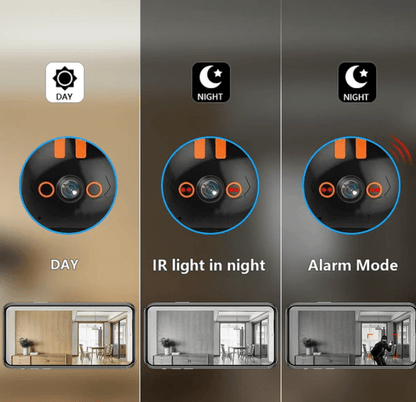 Камера робот Robi WiFi 3MP HD камера специализирана режим за видеонаблюдение на бебета