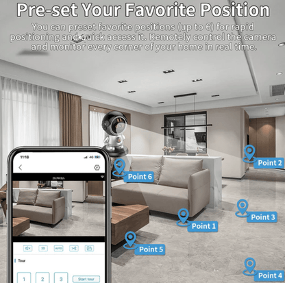 Камера робот Robi WiFi 3MP HD камера специализирана режим за видеонаблюдение на бебета