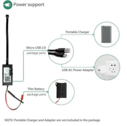 Скрита шпионска камера WiFi P2P