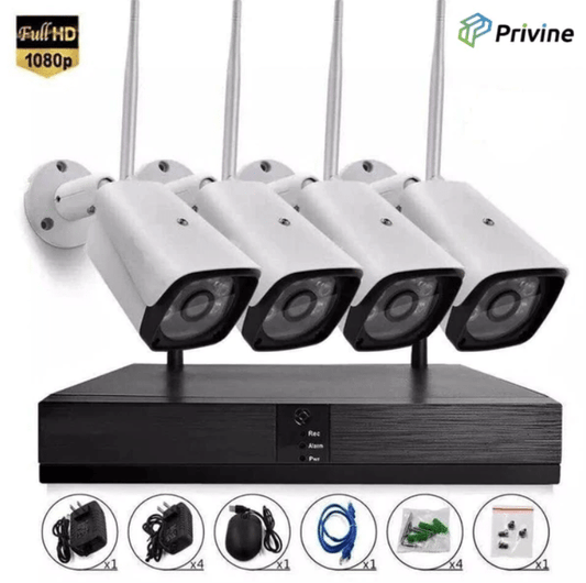 5G Безжично видеонаблюдение Privine с 4 камери