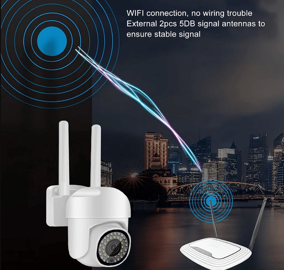 Куполна безжична камера 36led