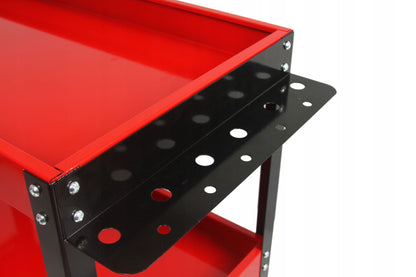 КОЛИЧКА ЗА ИНСТРУМЕНТИ С 3 РАФТА И ПОСТАВКА ЗА ОТВЕРТКИ MAR-POL