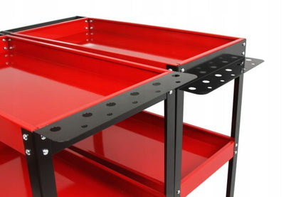 КОЛИЧКА ЗА ИНСТРУМЕНТИ С 3 РАФТА И ПОСТАВКА ЗА ОТВЕРТКИ MAR-POL