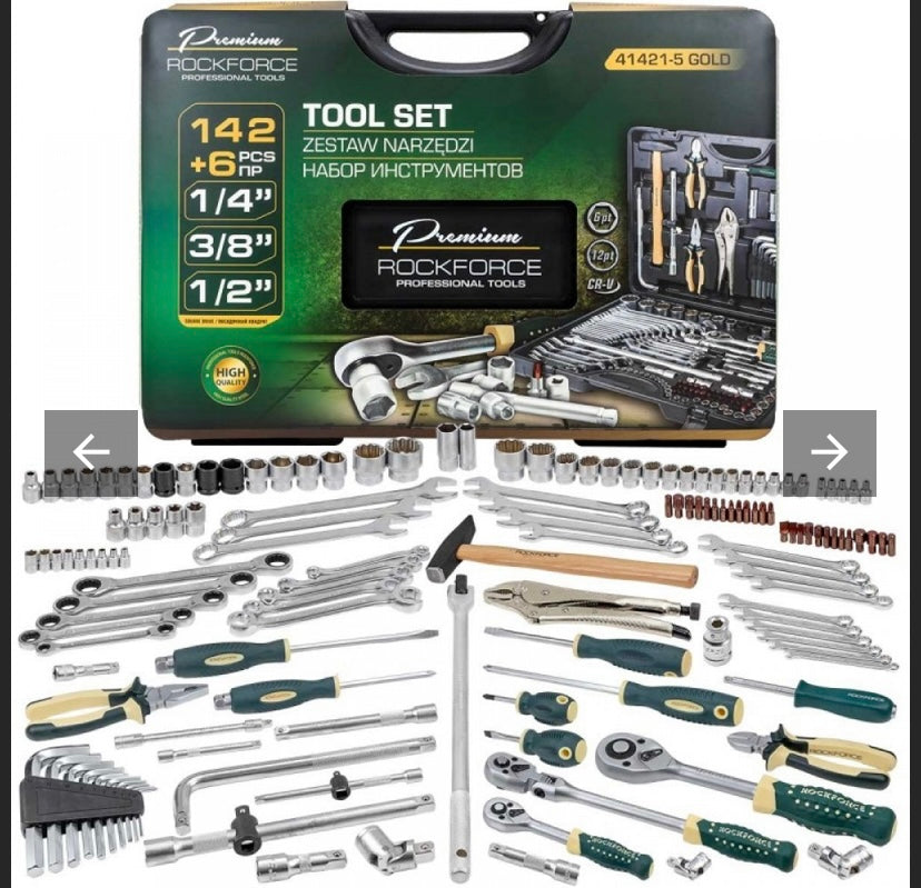 ГЕДОРЕ 142+6 ЧАСТИ ROCKFORCE PREMUM - GOLD