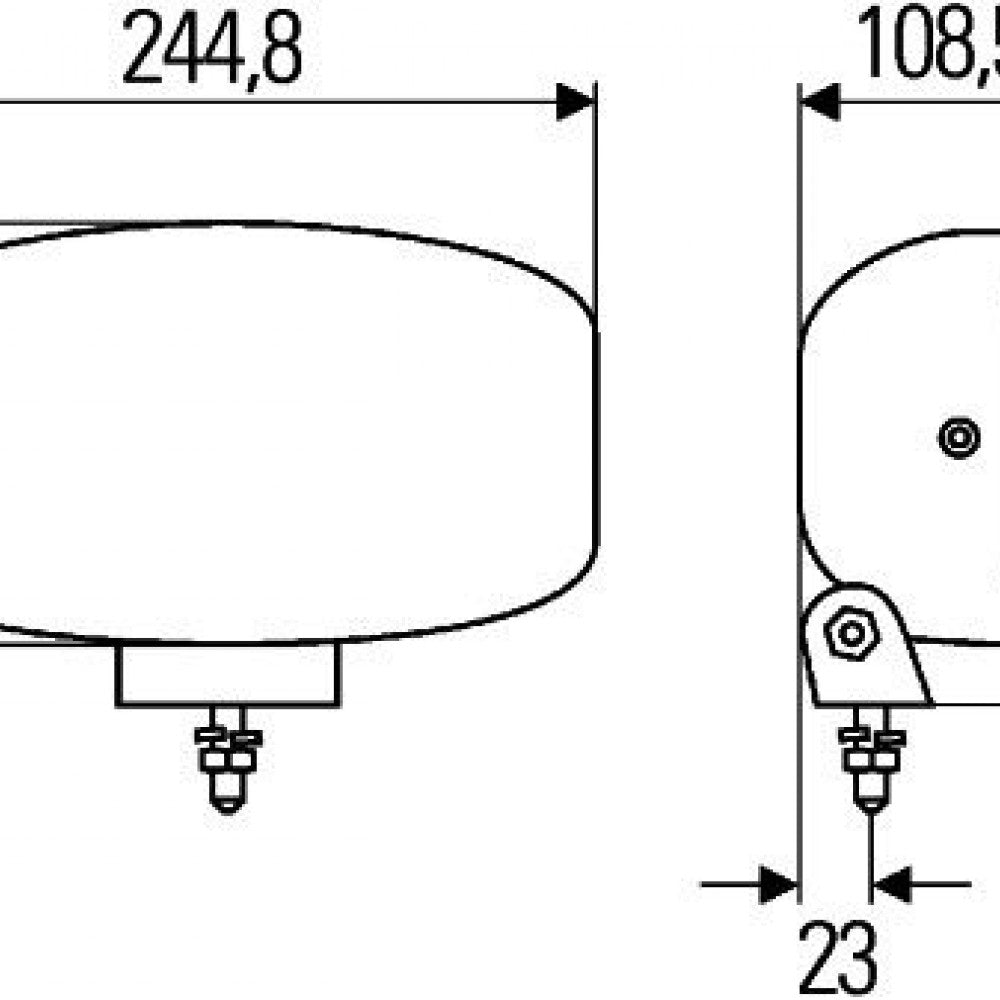 6 бр. Лед Led Правоъгълен Халоген за Тир, Камион/ T147