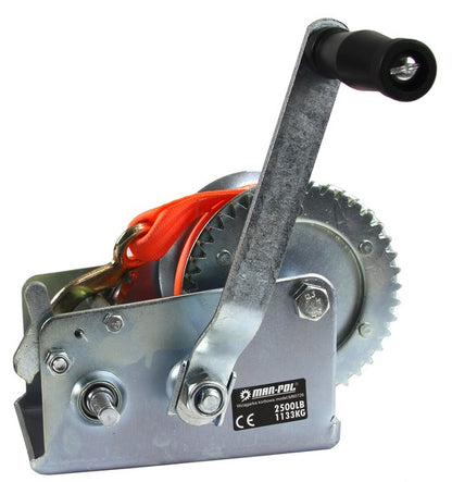 РЪЧНA ЛЕБЕДКА С КОЛАН 2500LBS – 1133 КГ MAR-POL