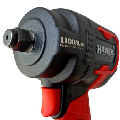 ПНЕВМАТИЧЕН УДАРЕН МИНИ ГАЙКОВЕРТ С КЪС ШПИНДЕЛ 1/2“ 1100NM HAWEK
