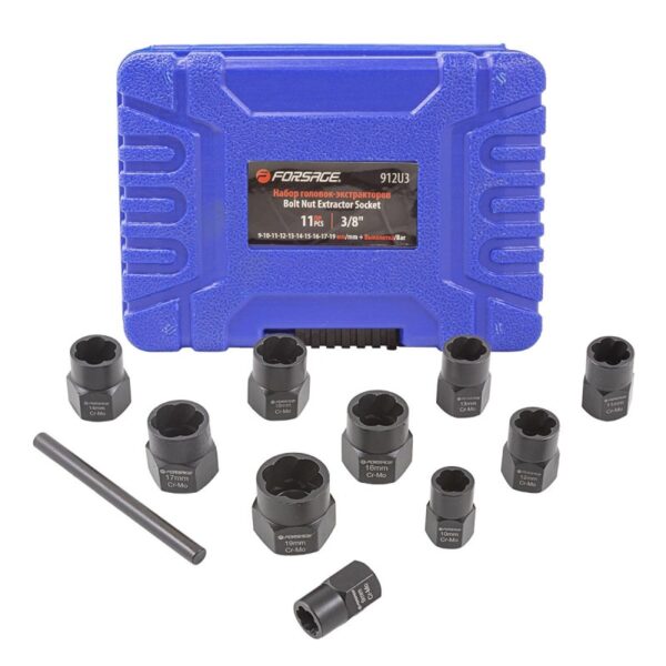 КОМПЛЕКТ ЕКСТРАКТОРИ ЗА БОЛТОВЕ И ГАЙКИ 10 ЧАСТИ