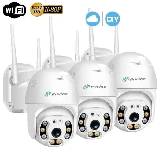3бр. Ip въртяща безжична камера Privine 5MPX- 4+4LED iCsee