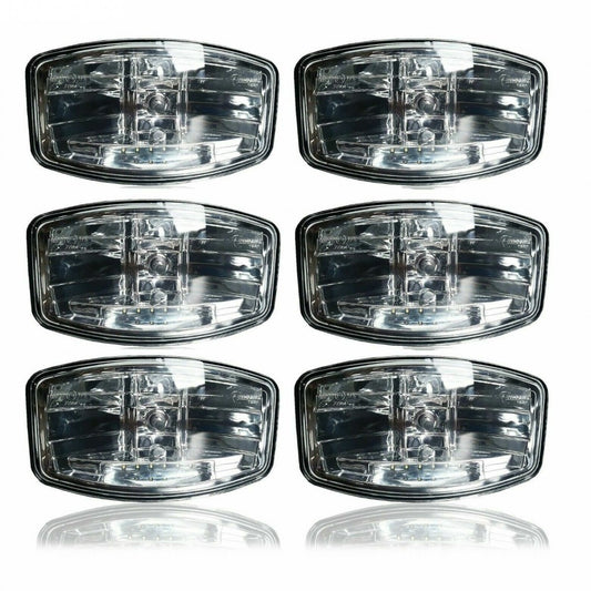 6 бр. Лед Led Правоъгълен Халоген за Тир, Камион/ T147