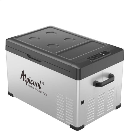 AlpiCool 30L Портативен Компресорен хладилник 30 литра 12V 24V 220V, Хладилна Кутия, Фризер