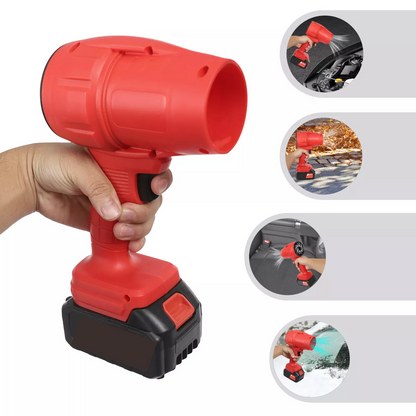 Акумулаторен Турбо Пистолет Мощна Духалка 1500W 128000 об./мин 200 м/с въздушен поток