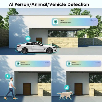 3бр Безжична камера с WI-FI ICSEE X8 ZOOM 8mpx