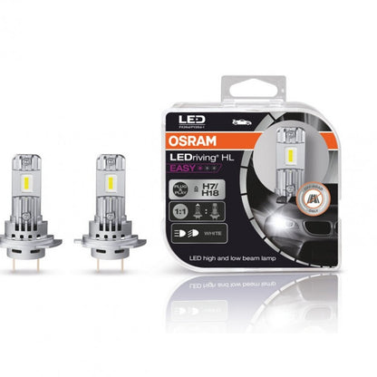 Комплект 2 броя LED крушки Osram Easy H7/H18 12V, 16W, 6500K, 1400lm