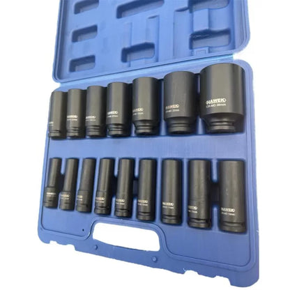 КОМПЛЕКТ УДАРНИ ВЛОЖКИ 20 ЧАСТИ 1/2 (10 – 38 ММ) HAWEK