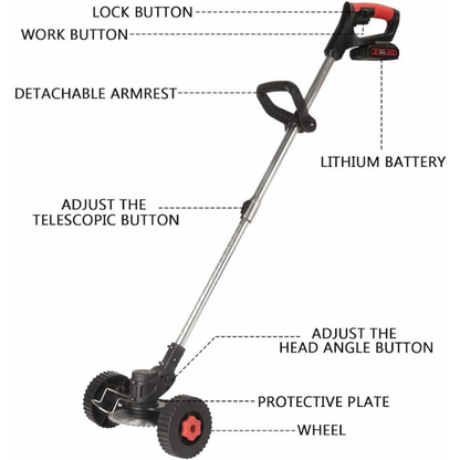 Акумулаторен тример STAHLMAYER PRO 24V с колелца