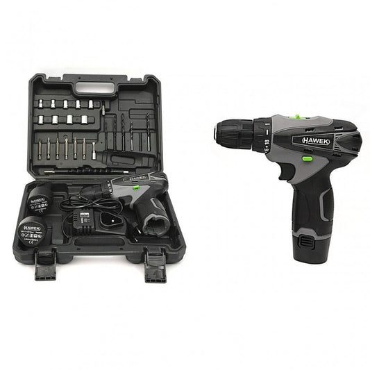 Акумулаторен винтоверт с вложки и удължение 12V HAWEK