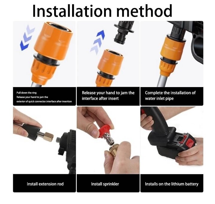 Преносима акумулаторна водоструйка 2000W с две батерии 36V 8ah