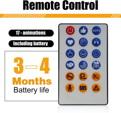 Светещи LED очи за предно стъкло, дяволски очи Devil Eyes 60/12см