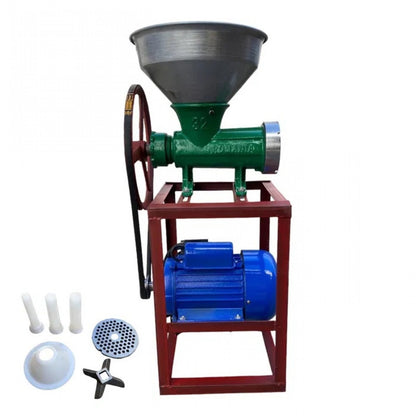 ЧУГУНЕНА МЕСОМЕЛАЧКА 32-РИ НОМЕР С ЕЛЕКТРОМОТОР, СТОЙКА И МЕТАЛНА ФУНИЯ