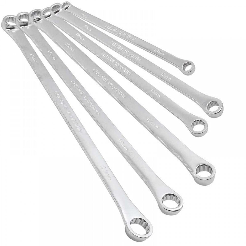 ДЪЛГИ ПРАВИ КЛЮЧОВЕ 8 – 21 ММ 6 ЧАСТИ Hawek