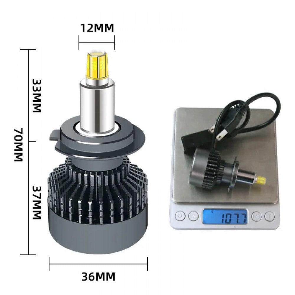 Диодни крушки за фарове H7 100W – 12V LED