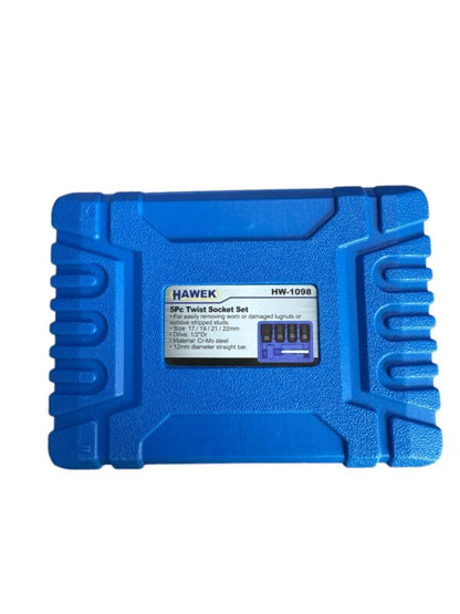 КОМПЛЕКТ ЕКСТРАКТОРИ ЗА БОЛТОВЕ 5 ЧАСТИ HAWEK