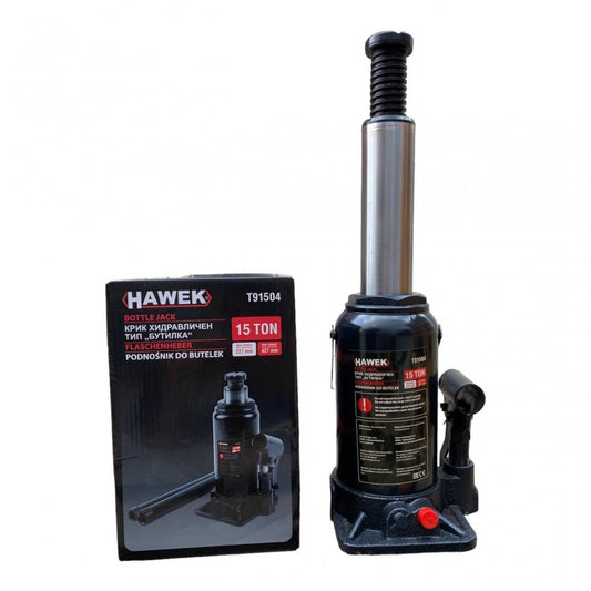 Хидравличен крик HAWEK Т91504, тип бутилка, 15 тона