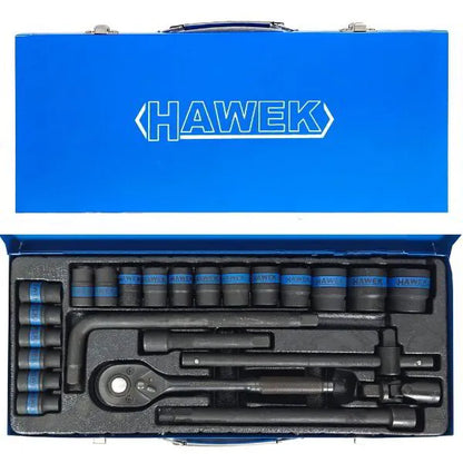 ГЕДОРЕ С УДАРНИ ВЛОЖКИ 24 ЧАСТИ 1/2 ДО 24 ММ HAWEK