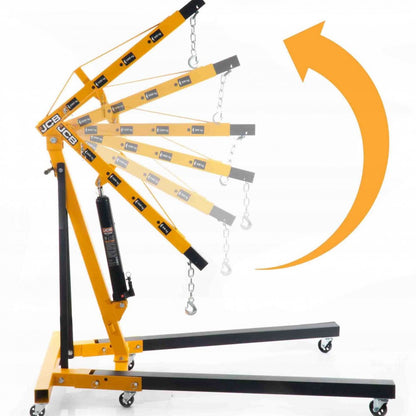 ХИДРАВЛИЧЕН, СГЪВАЕМ КРАН ЗА ДВИГАТЕЛИ ТИП ЖИРАФ 2 ТОНА JCB